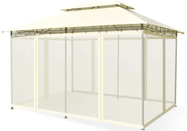 10 Feet x 13 Feet Tent Canopy Shelter with Removable Netting Sidewall