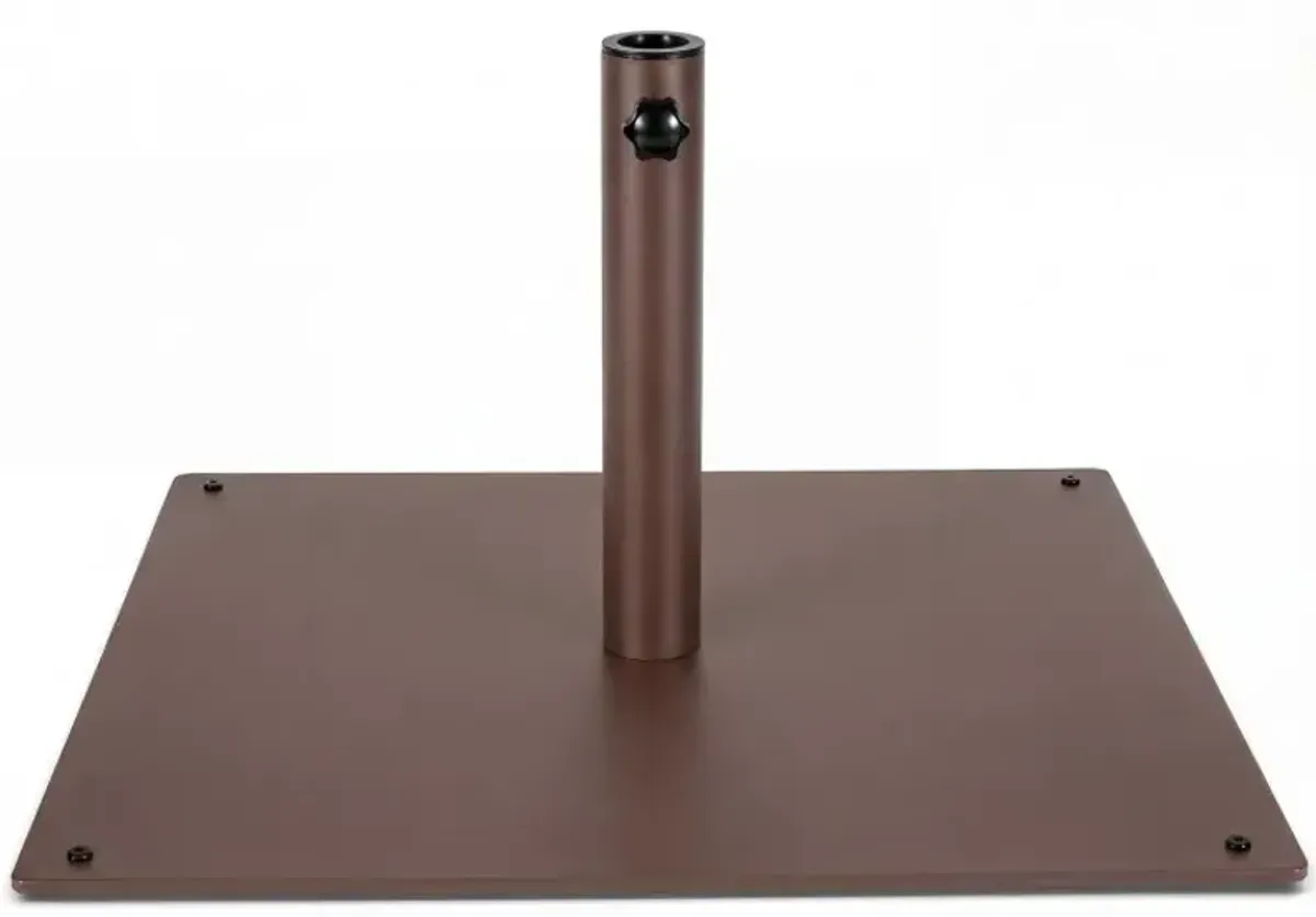 25 Inch Square Patio Umbrella Base 42 LBS Weighted