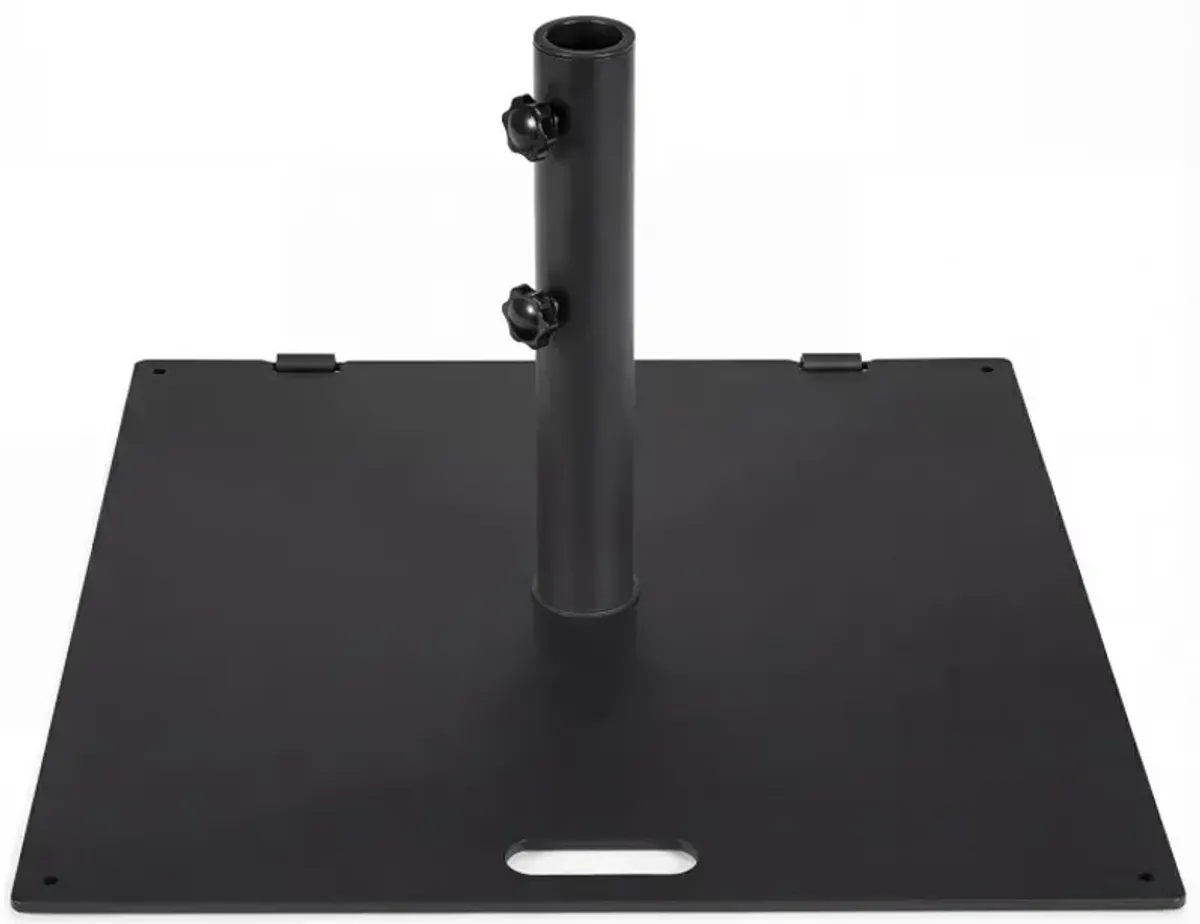 24 Inch Square Patio Umbrella Base 50 LBS Weighted