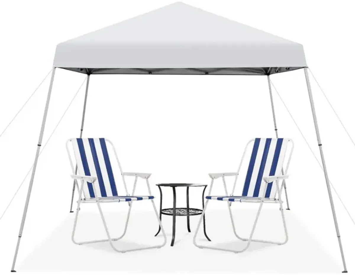 10 x 10 Feet Outdoor Instant Pop-up Canopy with Carrying Bag