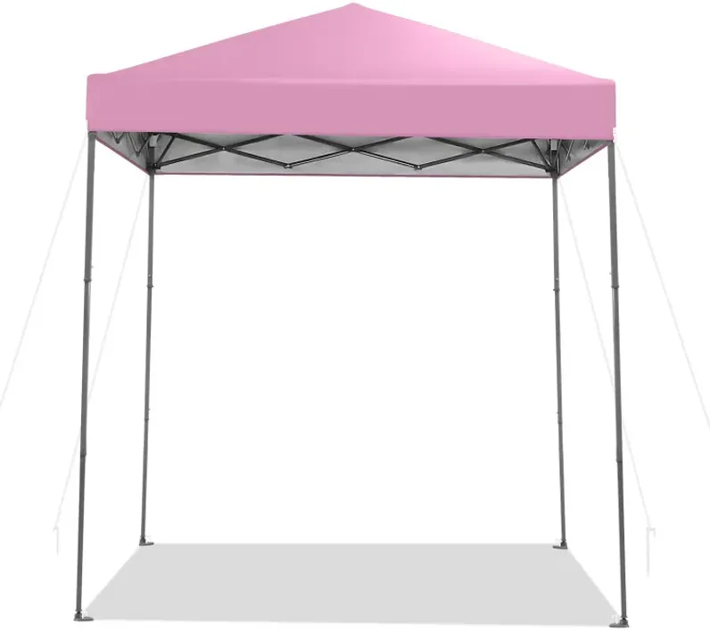6.6 x 6.6 Feet Outdoor Pop-up Canopy Tent with UPF 50+ Sun Protection