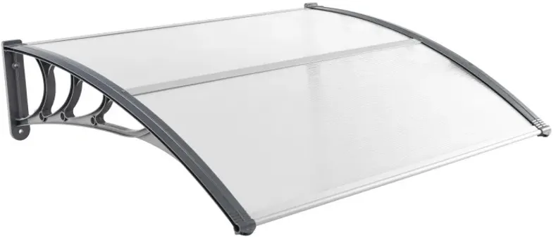 48 x 40 Inch Outdoor Front Door Window Awning Door Canopy Exterior