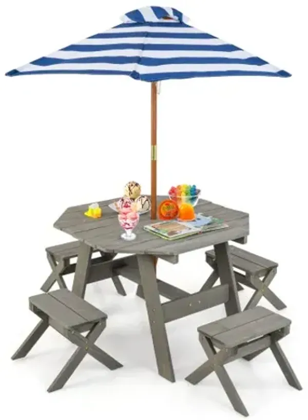 Kids Wooden Table Set for Children Aged 3+ Years