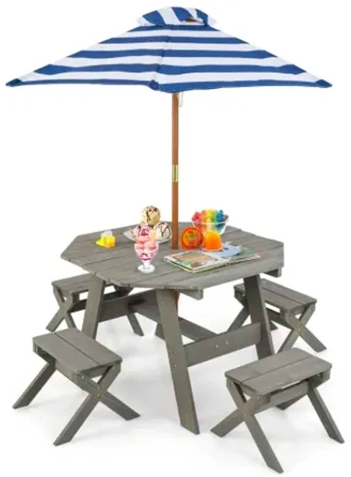 Kids Wooden Table Set for Children Aged 3+ Years