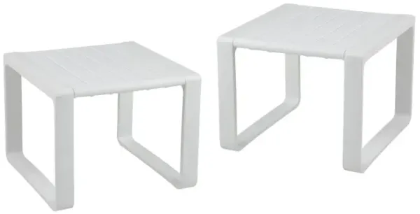 Weather Resistant Adirondack Outdoor Side Table Set of 2