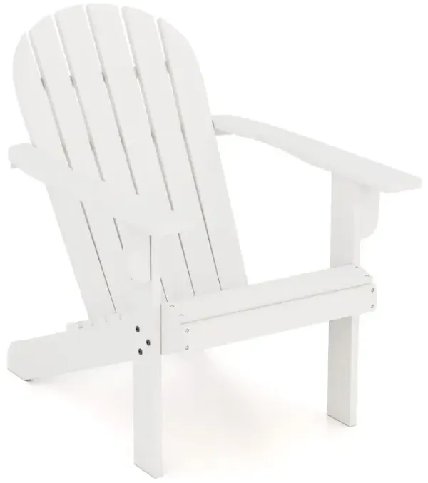 Acacia Wood Lounge Patio Adirondack Chair with Inclined Seat
