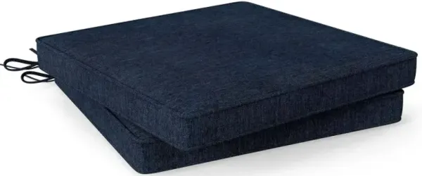Outdoor Chair Cushion Set of 2 Waterproof Fade-Resistant Olefin Seat Cushions