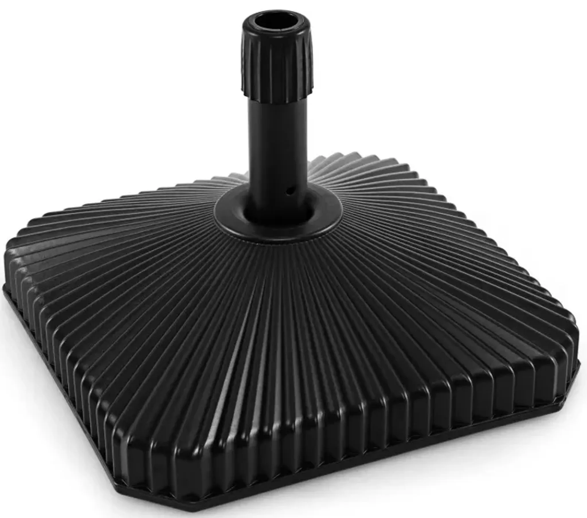Fillable Umbrella Base With Shell Texture And 3 Coupler Sizes Costway ...