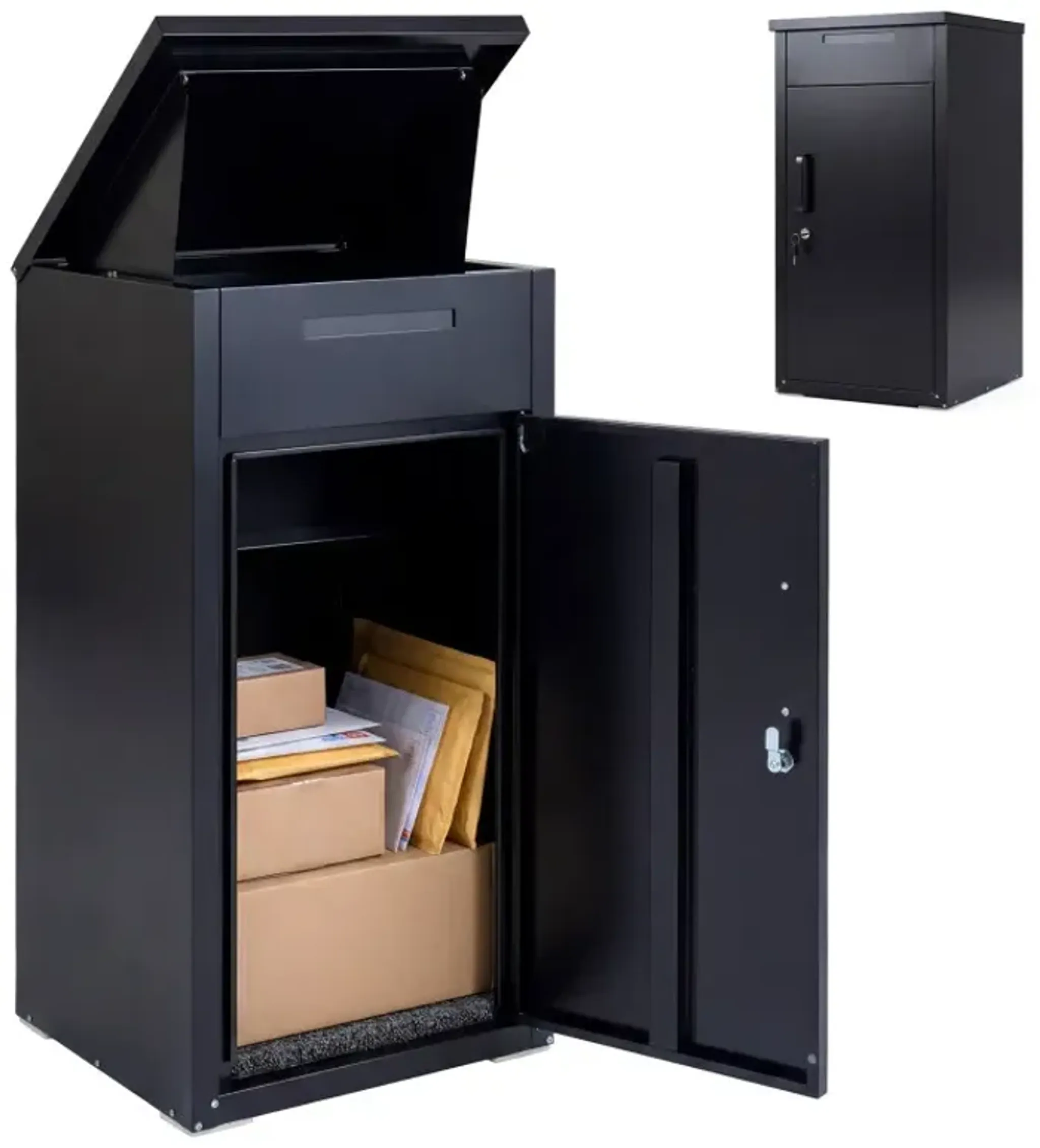 Package Delivery Box with Anti-Theft Board and Lockable Door ...
