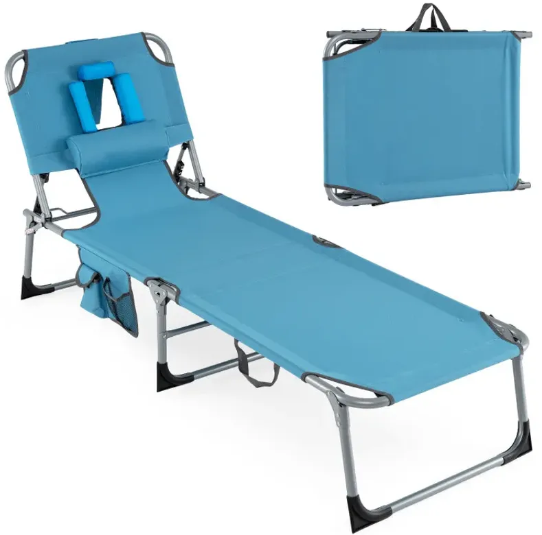Tanning Chair with Face Arm Holes Folding Chair