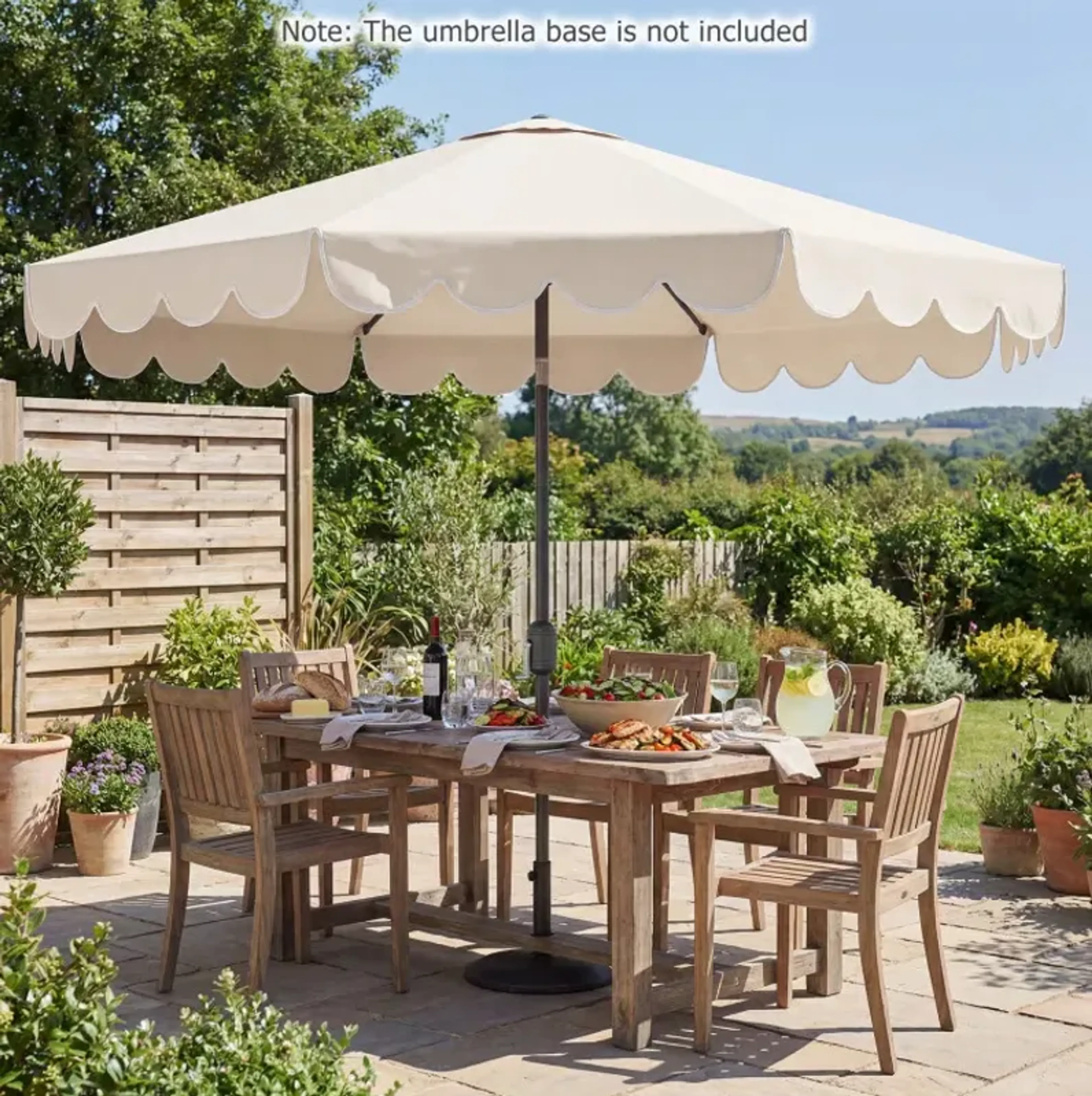 14 foot patio umbrella Double-Sided Rectangular Patio Umbrella