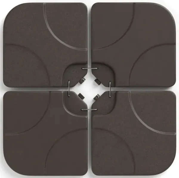 20 Inch Patio Offset Water Filled Plate Umbrella Base Sand