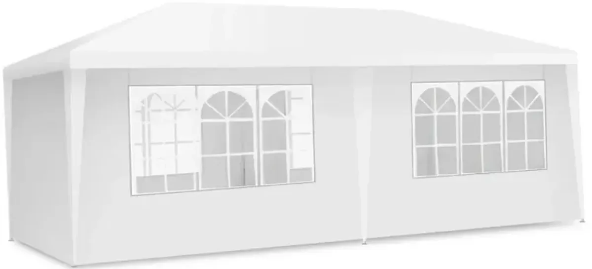 10 x 20 Feet 6 Sidewalls Canopy Tent with Carry Bag