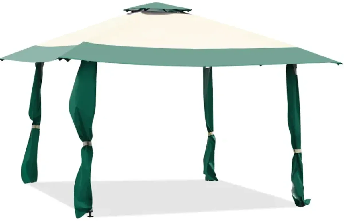 13 x 13 Feet Pop Up Gazebo Tent with Carry Bag for Patio Garden