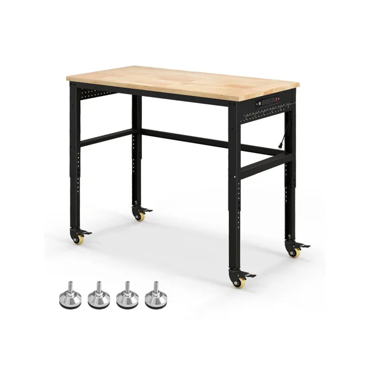 48 Inch Adjustable Work Bench with Power Outlets