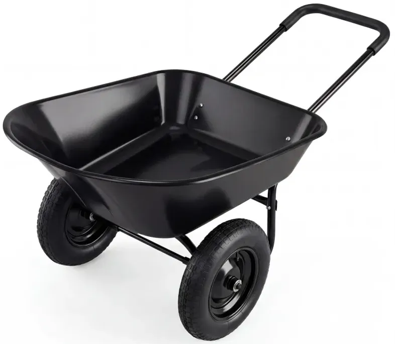 2 Tire Heavy-duty Dolly Utility Cart Wheelbarrow Garden Cart