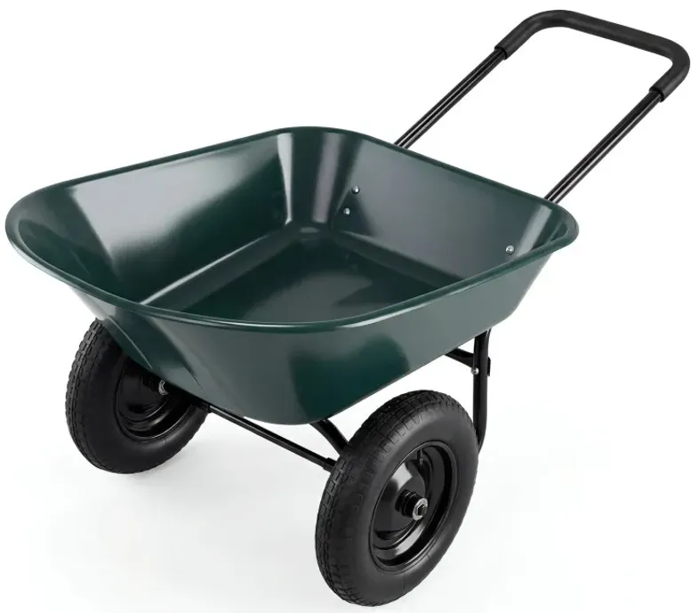 2 Tire Heavy-duty Dolly Utility Cart Wheelbarrow Garden Cart