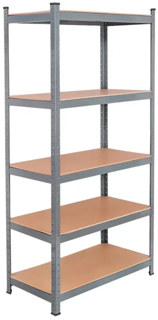 71 inch Heavy Duty Steel Adjustable 5 Level Storage Shelves