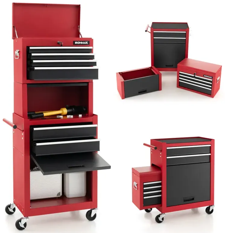 6 Drawers Tool Chest with Heightening Cabinet