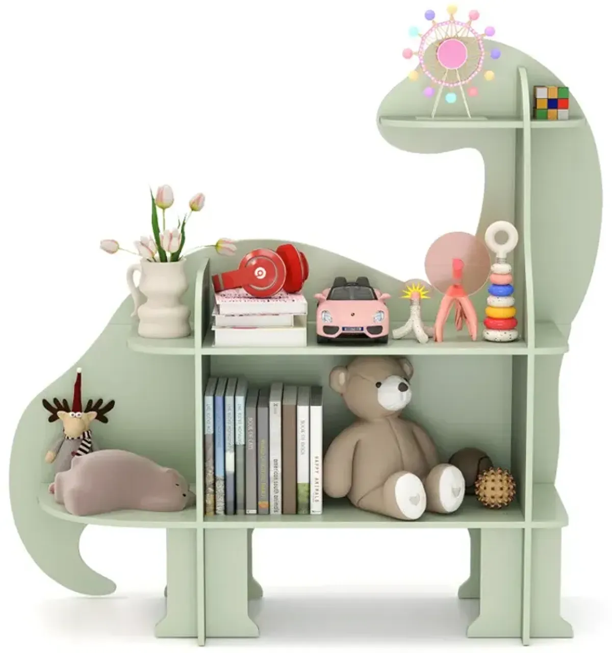 3-Tier Dinosaur Kids Bookshelf for Children