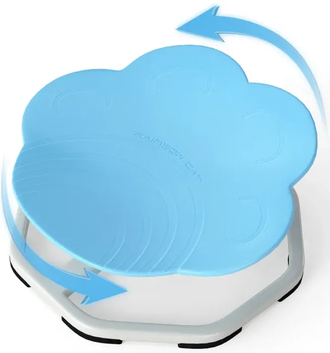 Kids Sensory Swivel Chair Cat Claw 360° Spinning Chair with Non-Slip Metal Base