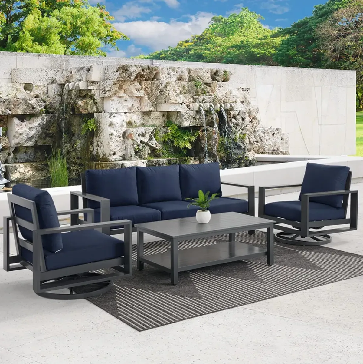 Newport 4 Piece Outdoor Set