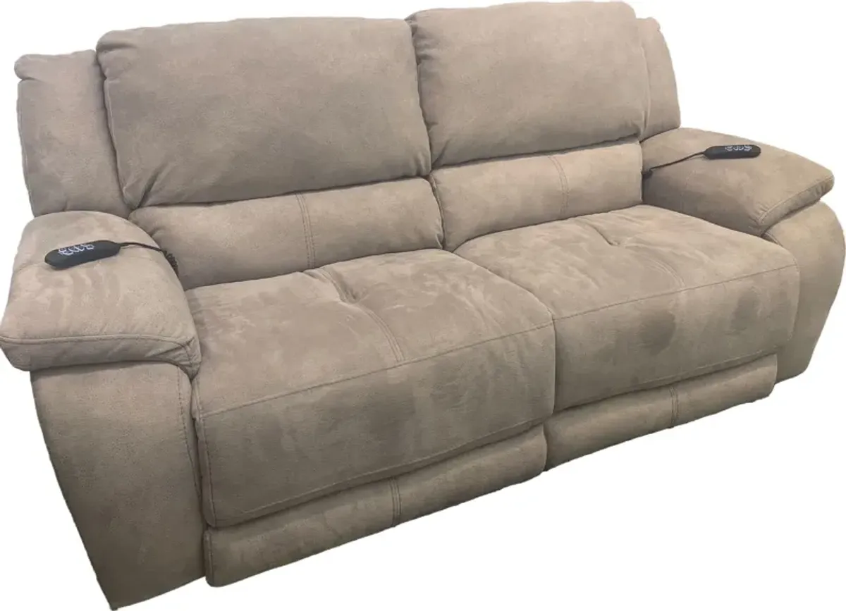 Power Reclining Sofa With Power Headrest & Lumbar