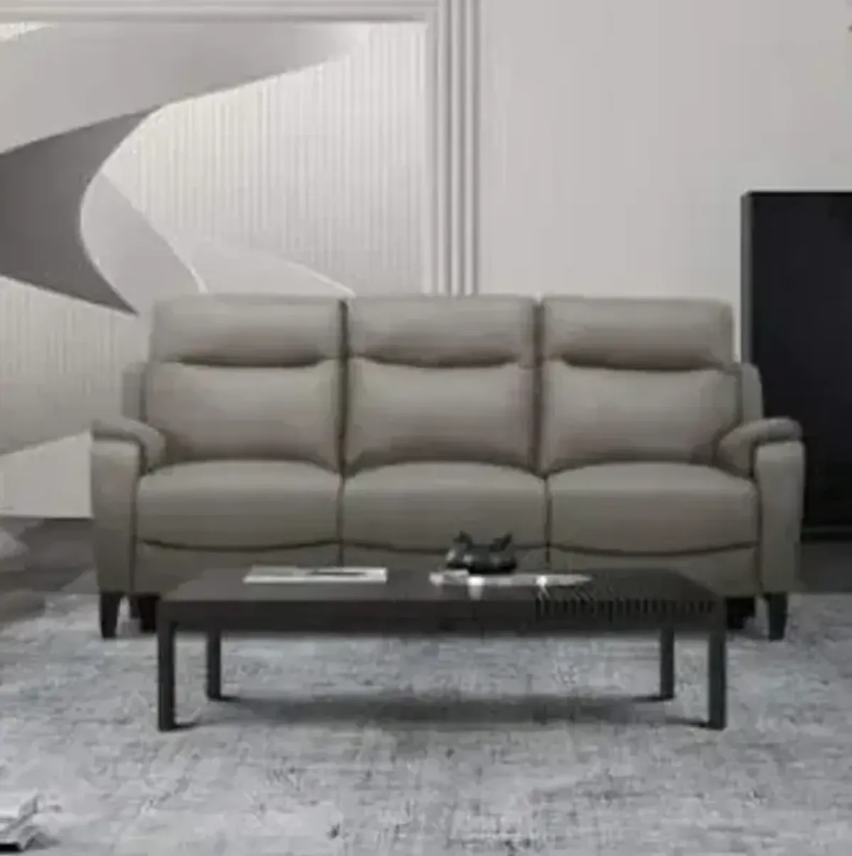 Power Reclining Sofa With Power Headrest