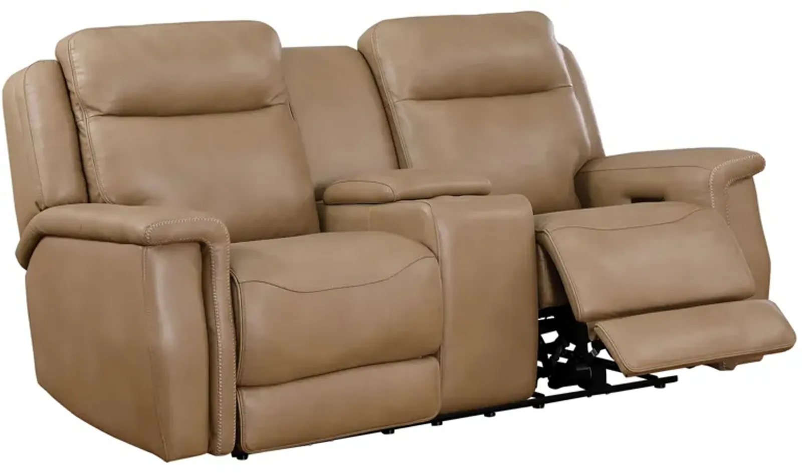 Power Reclining Loveseat with Console and Power Headrest