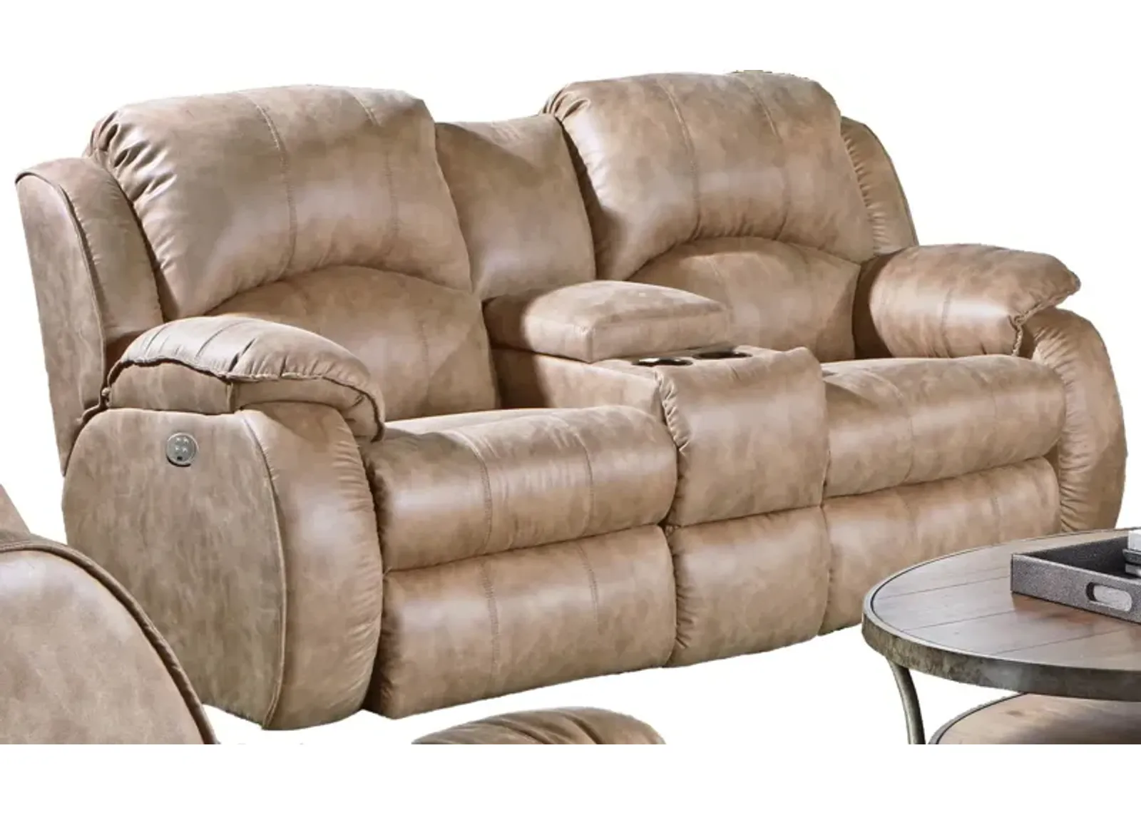 Power Reclining Loveseat With Power Headrest