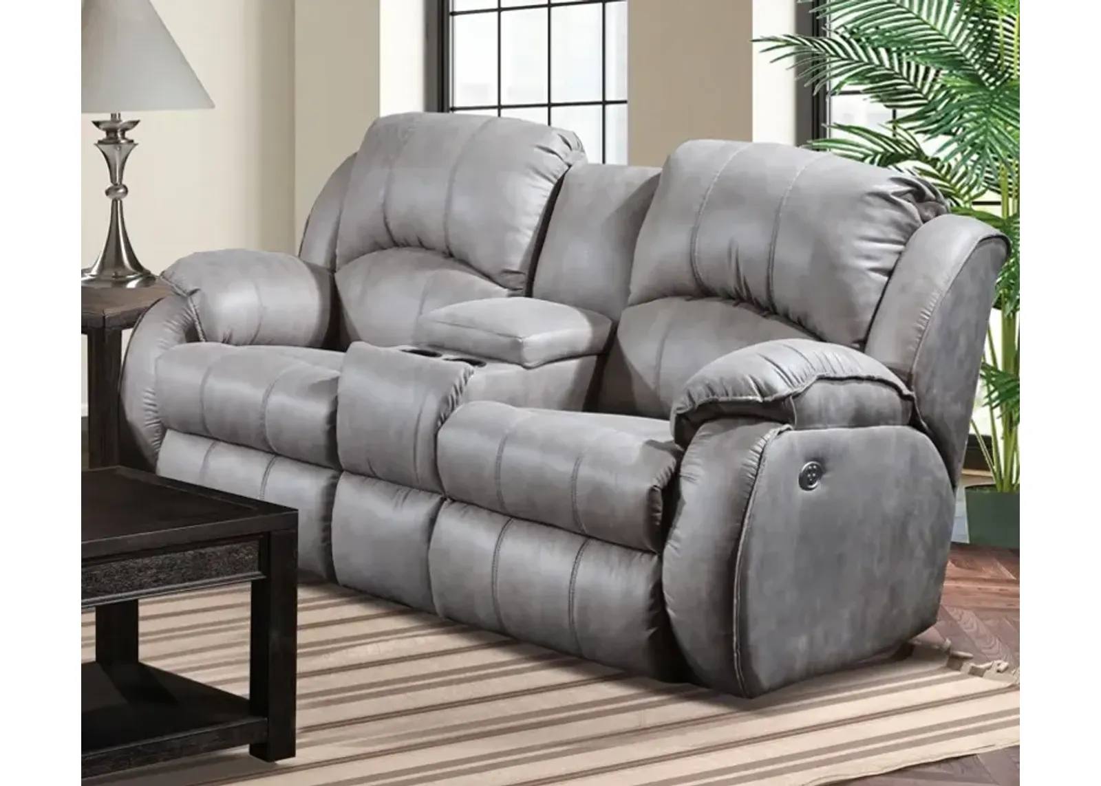 Power Reclining Loveseat With Power Headrest