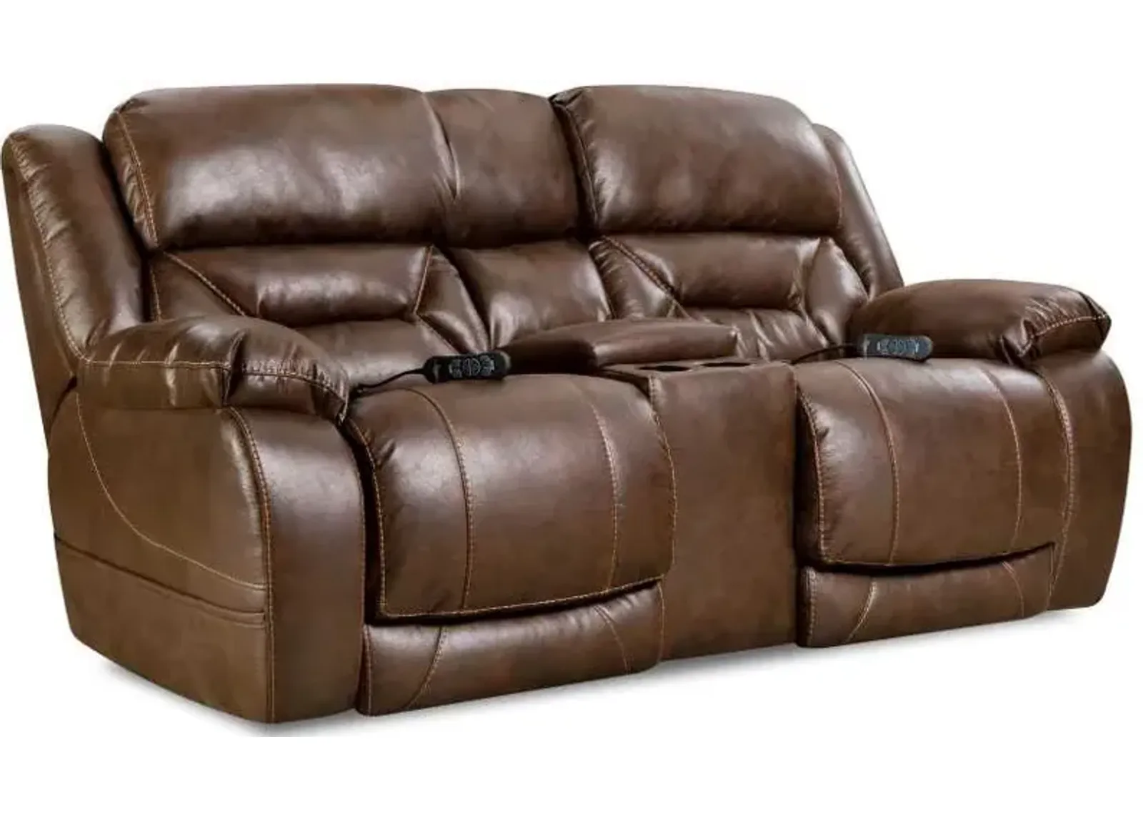 Power Reclining Loveseat With Power Headrest & Lumbar