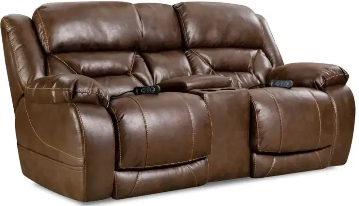 Power Reclining Loveseat With Power Headrest & Lumbar