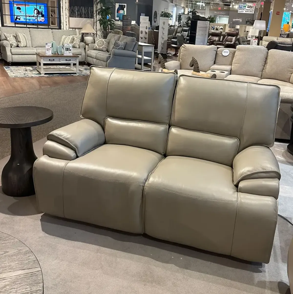 Power Loveseat with Power Headrest