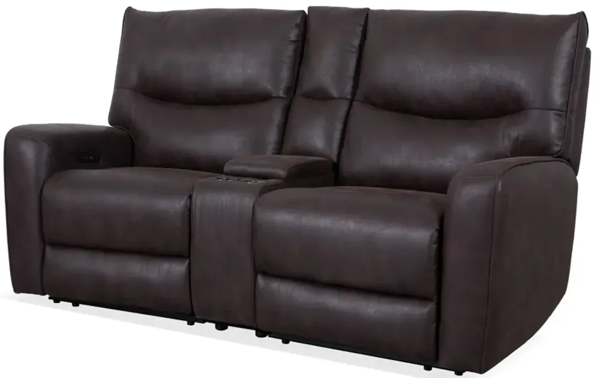 Power Loveseat With Console