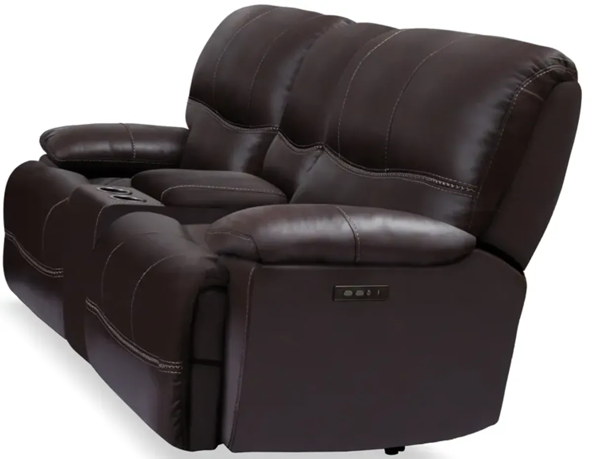 Power Loveseat With Console