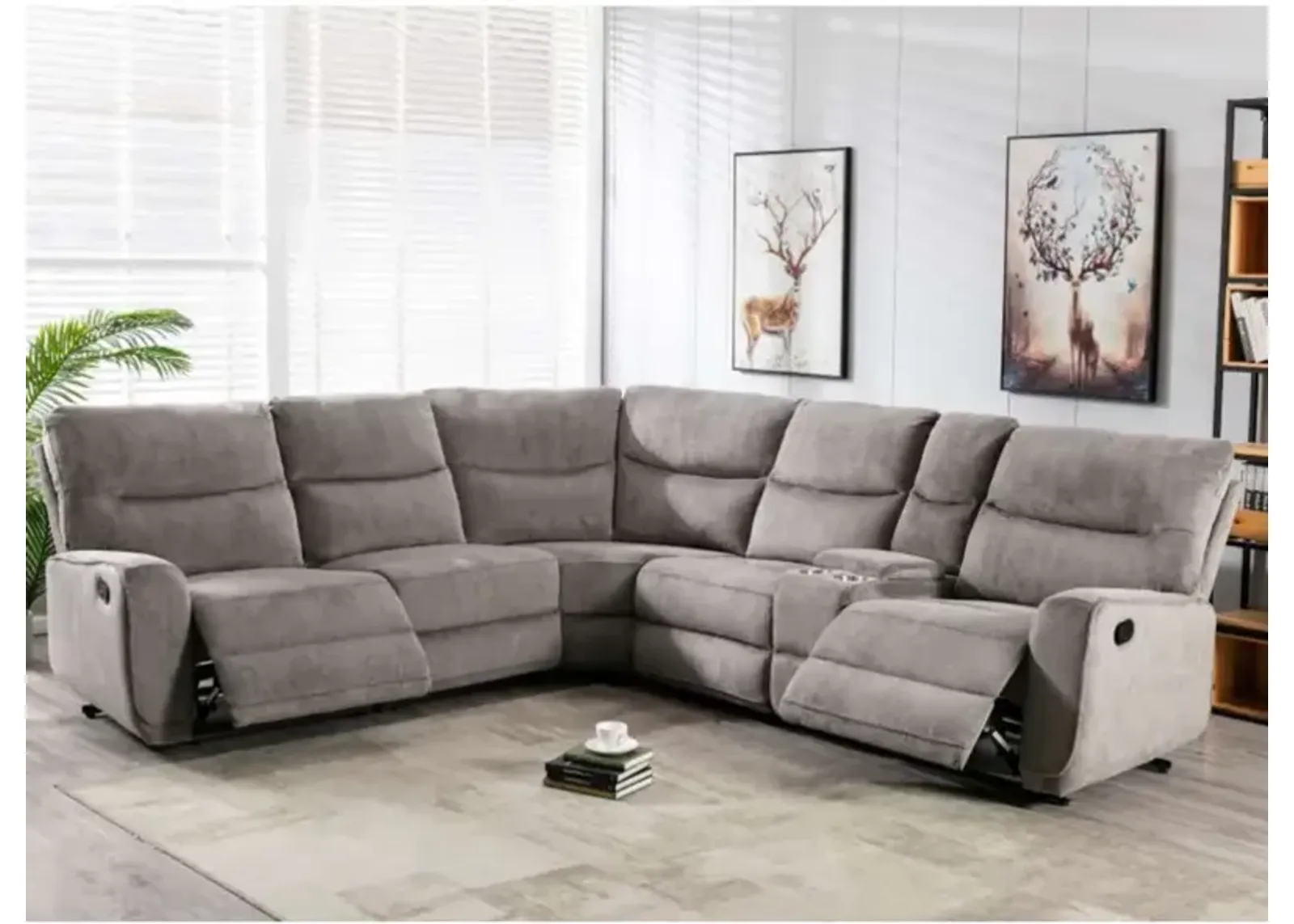 6 Piece Reclining Sectional