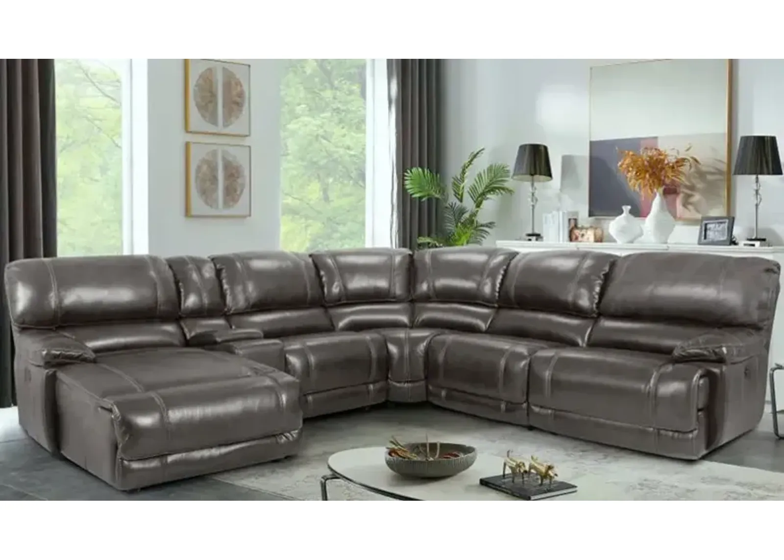 6 Piece Power Sectional