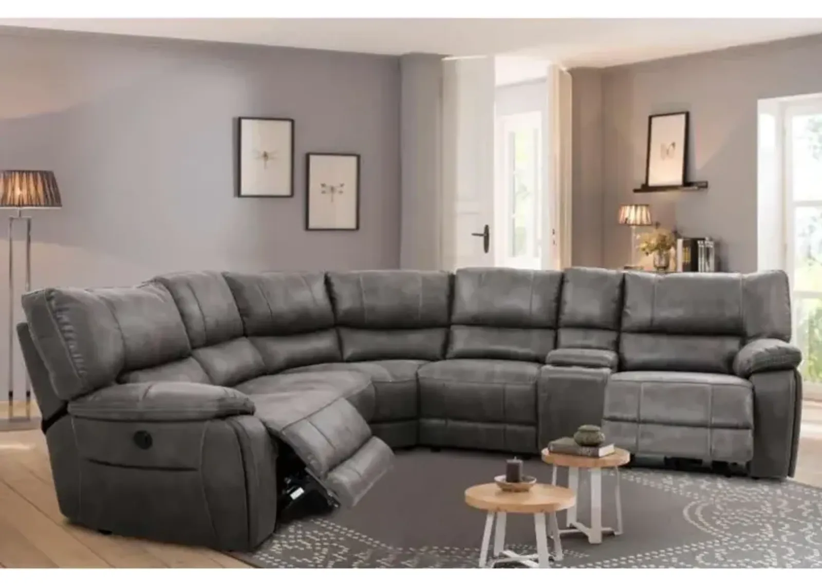 6 Piece Power Sectional