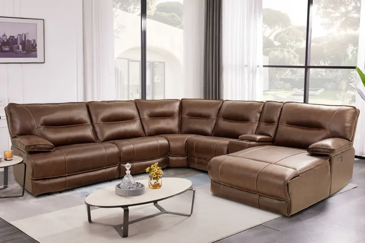 6 Piece Power Sectional