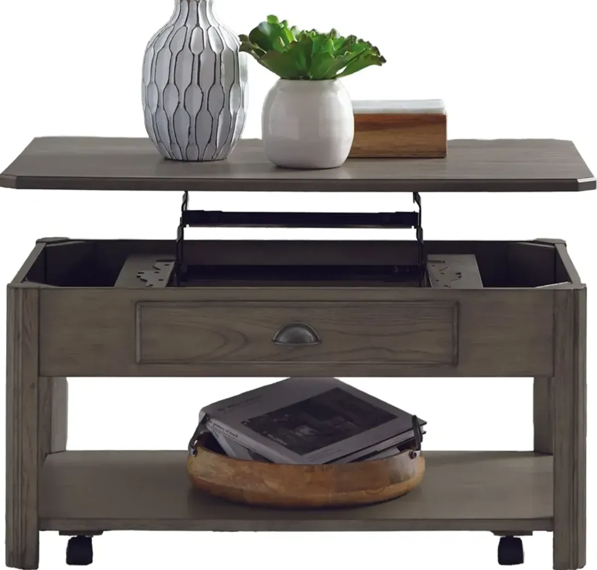 Lakeland Oak Lift Top Cocktail Table