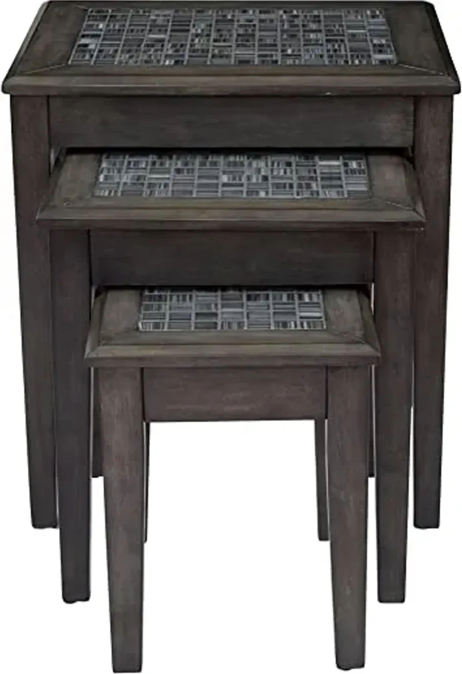 Grey Mosaic Nesting Tables