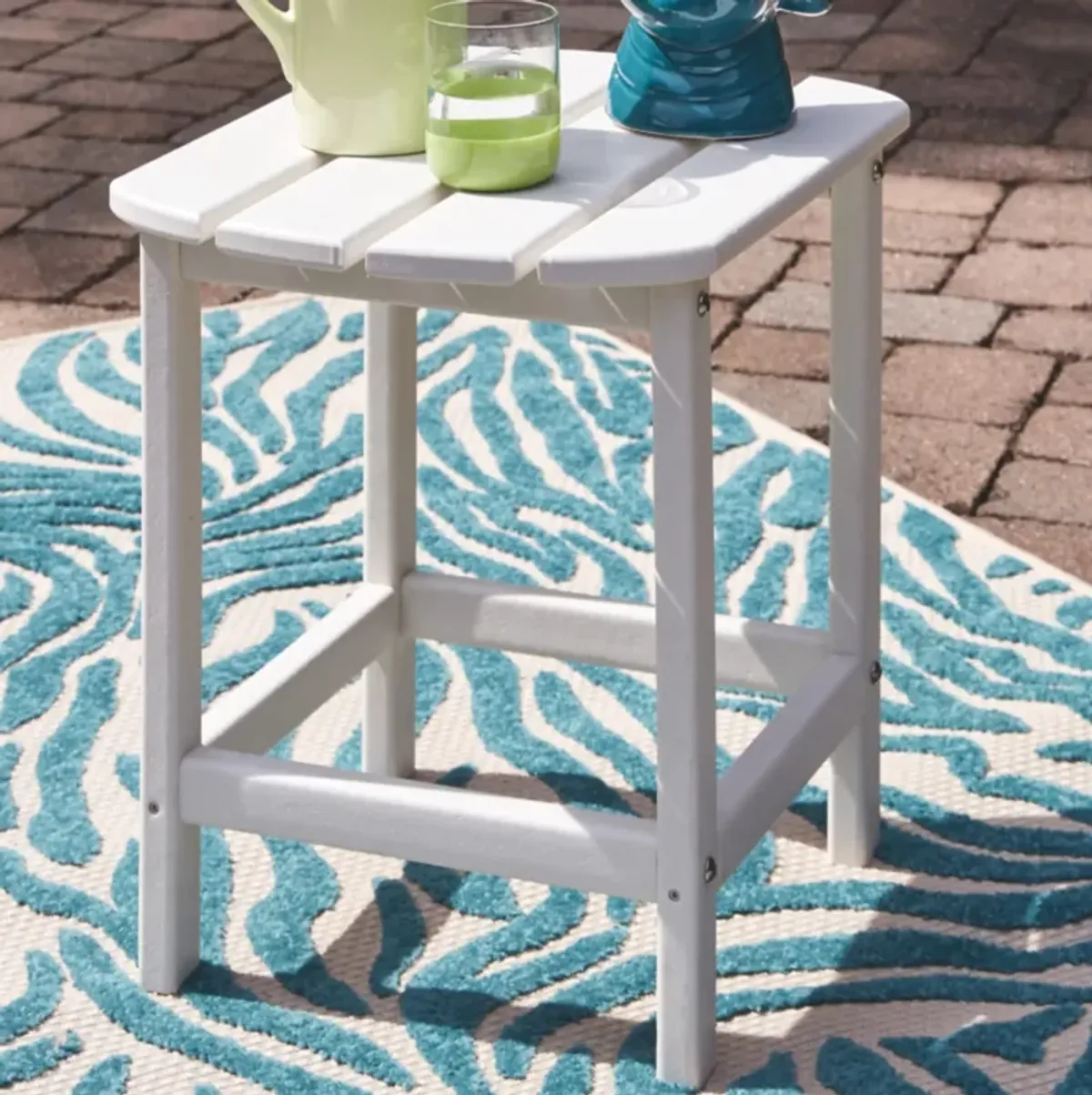 Sundown Chairside Table White