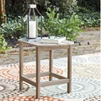 Chairside Table  Beige