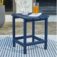 Chairside Table   Blue