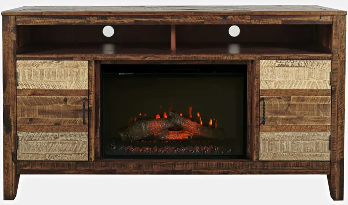 Painted Canyon Media Fireplace