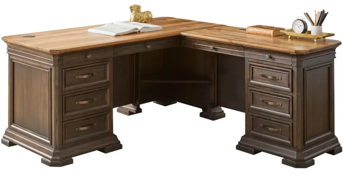 Sonoma Pedestal Desk w/ Return