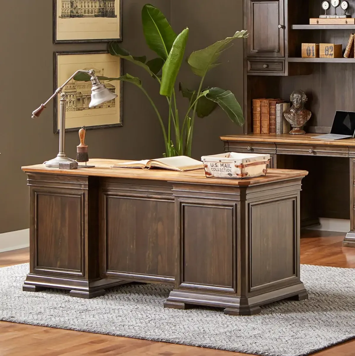 Double Pedestal Desk