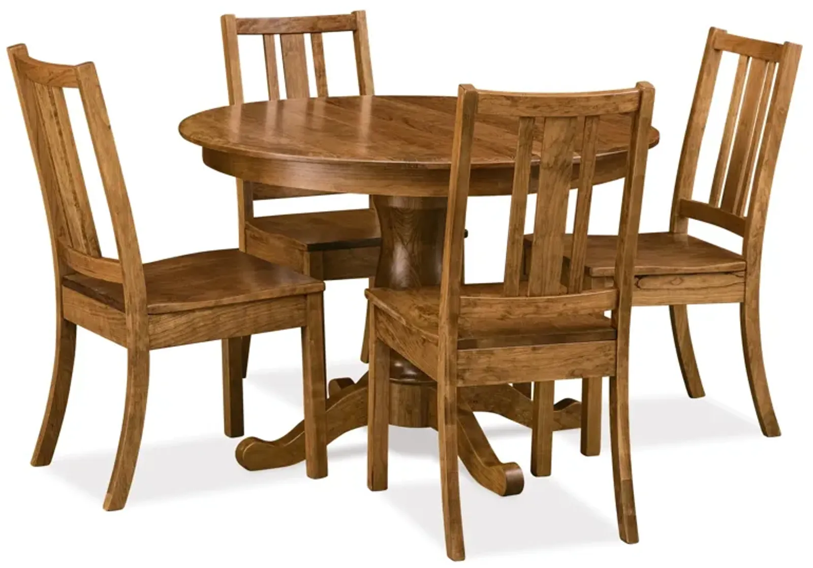 5 Piece Dining Set (Slat Back)