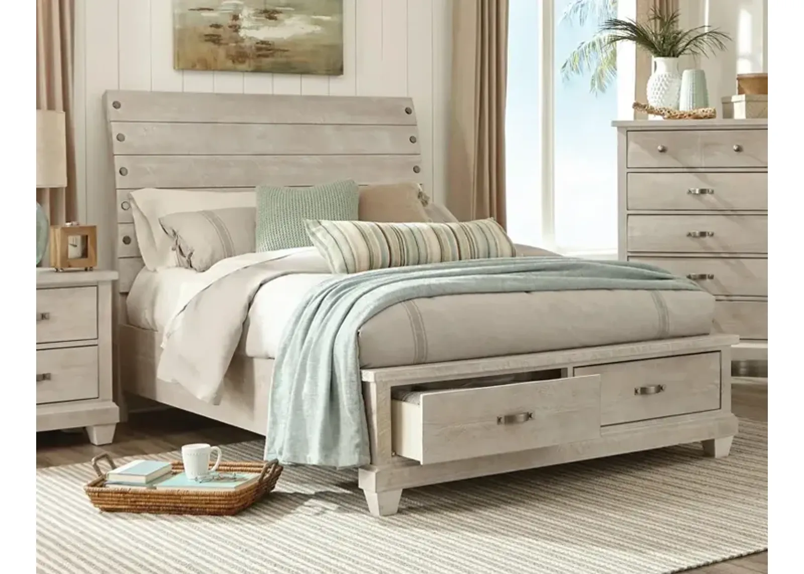 King Storage Bed